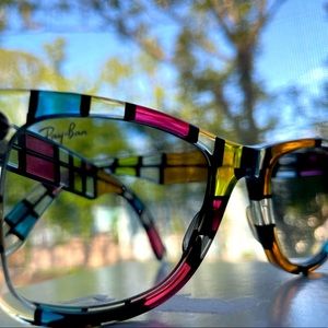 Ray-Ban
Multi Color - Color Block -Rare Prints Rb Limited Edition
5"L x 2"W x2H